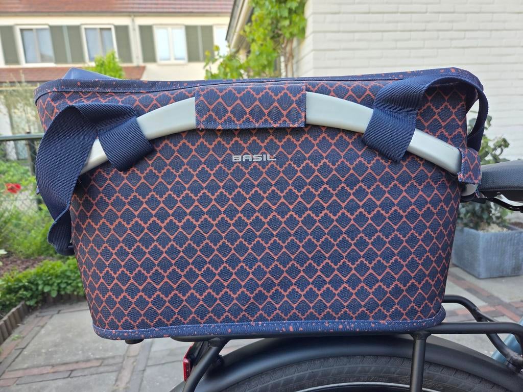 Basil Flair Carry All Achtermand MIK 22L Donkerblauw Nieuw, Fietsen en Brommers, Fietsaccessoires | Fietstassen, Ophalen of Verzenden
