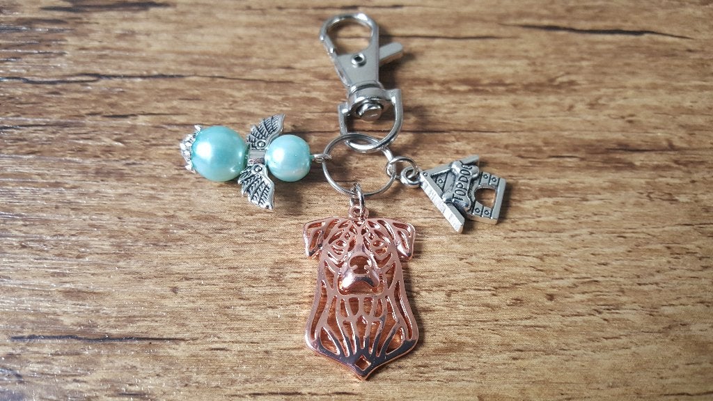 Sleutelhanger Tashanger Beauceron met lucky angel, Overige merken, Verzenden, Nieuw, Overige typen