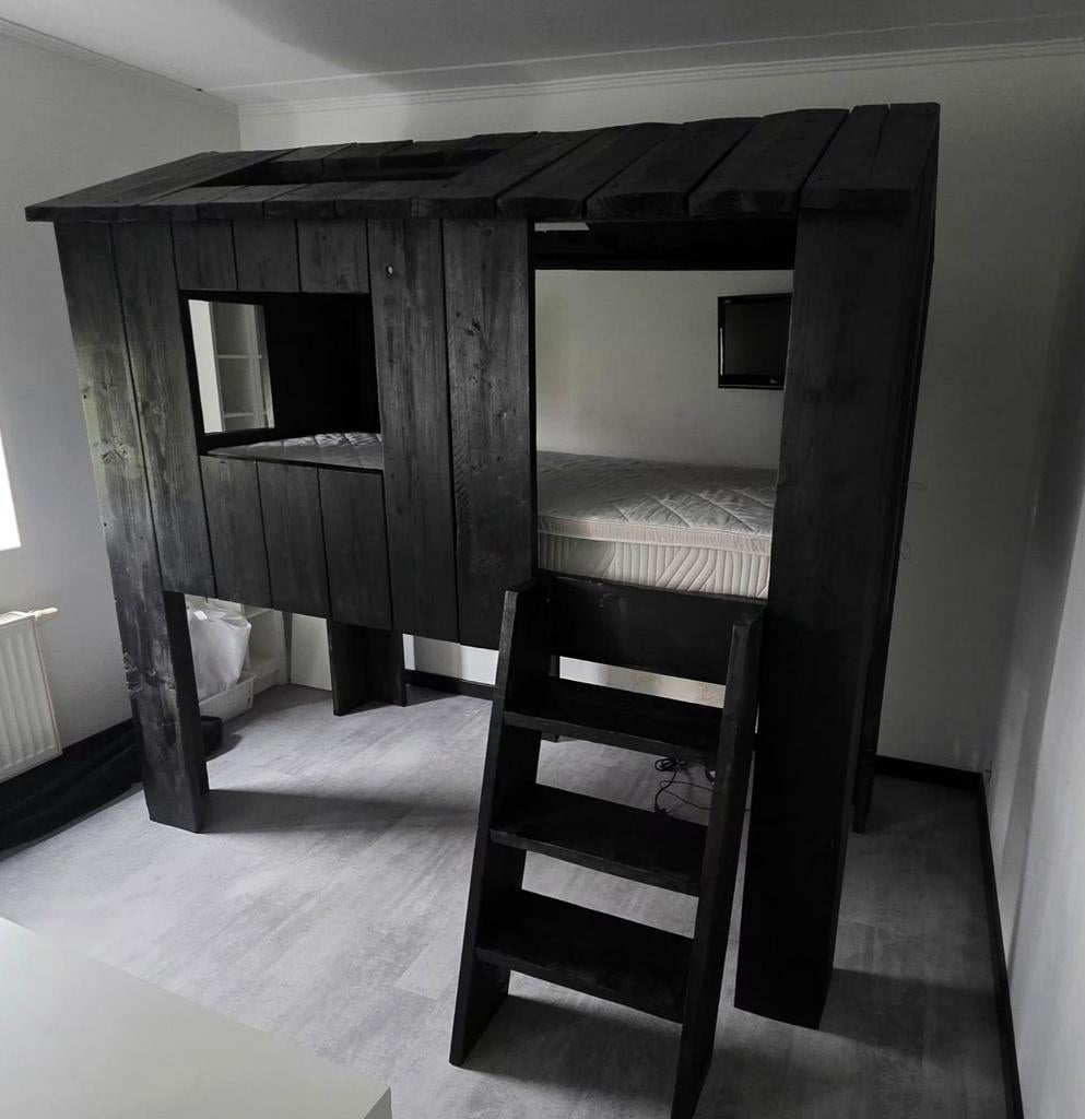 Boomhuis bed, Kinderen en Baby's, Kinderkamer | Stapelbedden en Hoogslapers, Ophalen of Verzenden, Gebruikt, Hoogslaper