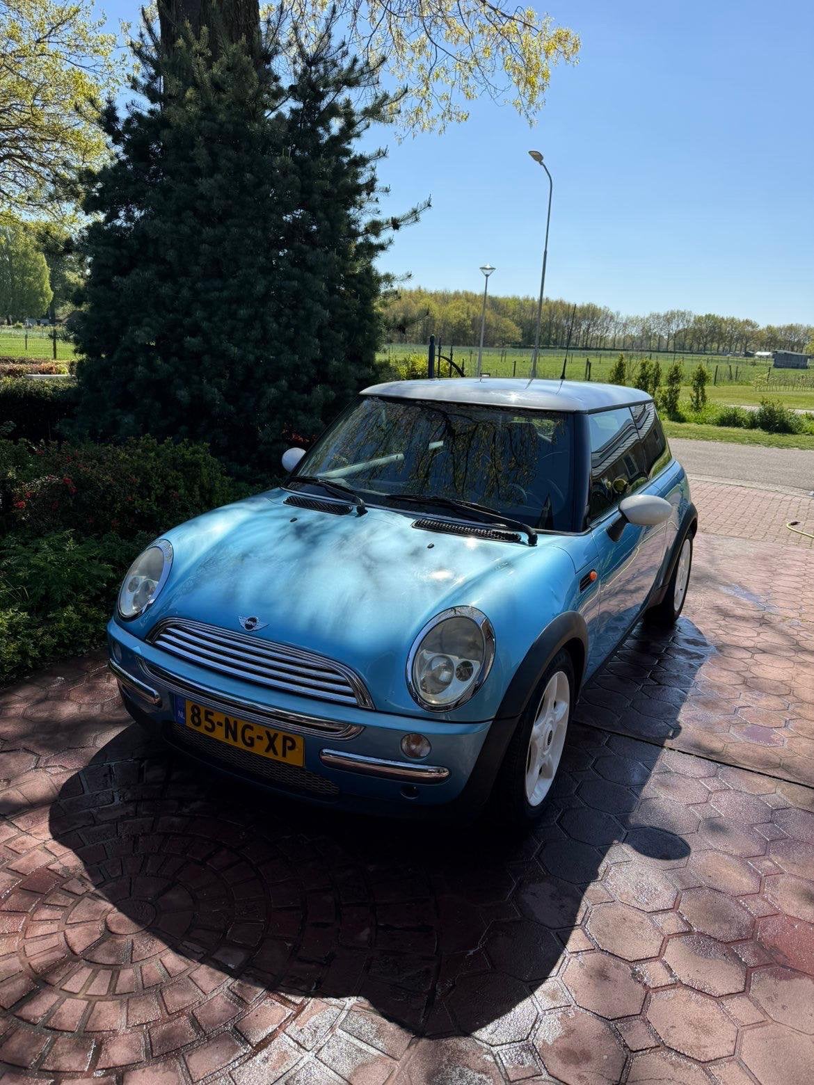 Mini 1.6 16V Cooper 2003 Blauw, Auto's, Mini, Voorwielaandrijving, 15 km/l, Zwart, 4 cilinders