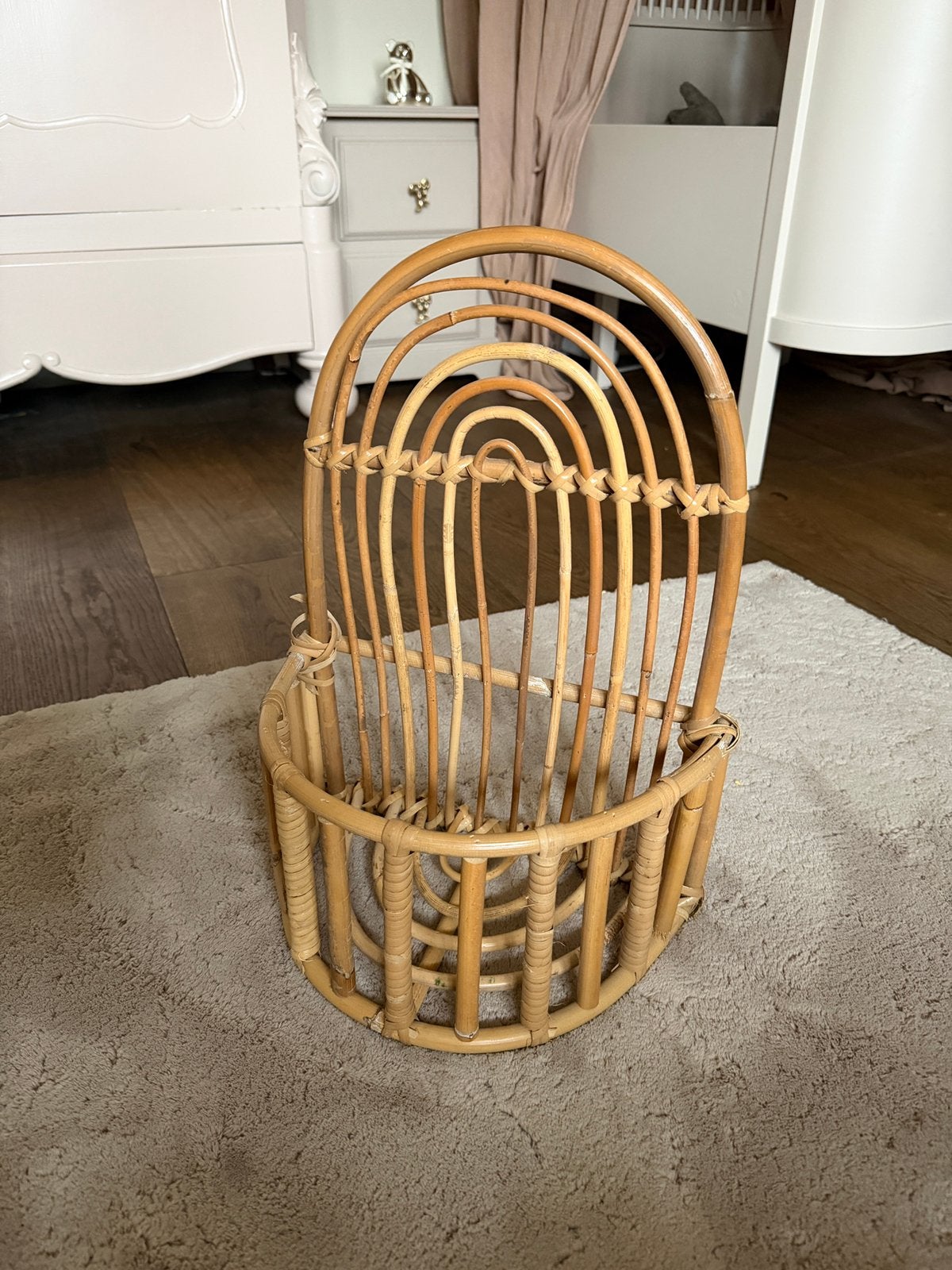 Rotan regenboog (opberg)mandje | Boho kinderkamer, Ophalen of Verzenden, Zo goed als nieuw