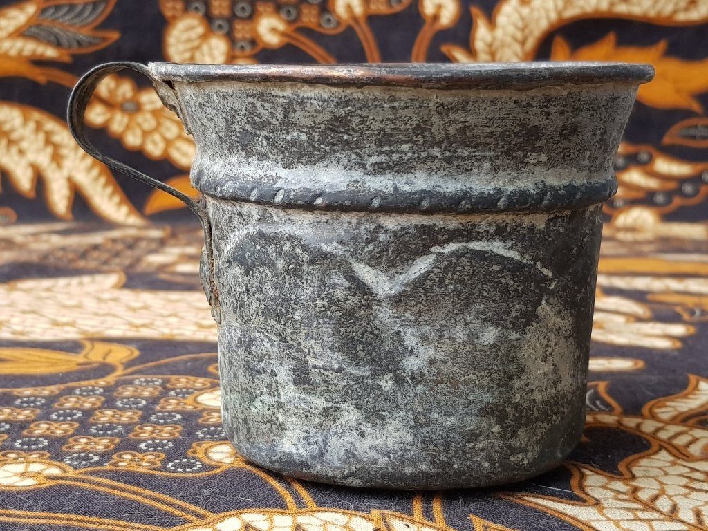 Originele antieke Oosterse beker van koper 8,5 cm., Ophalen of Verzenden, Koper