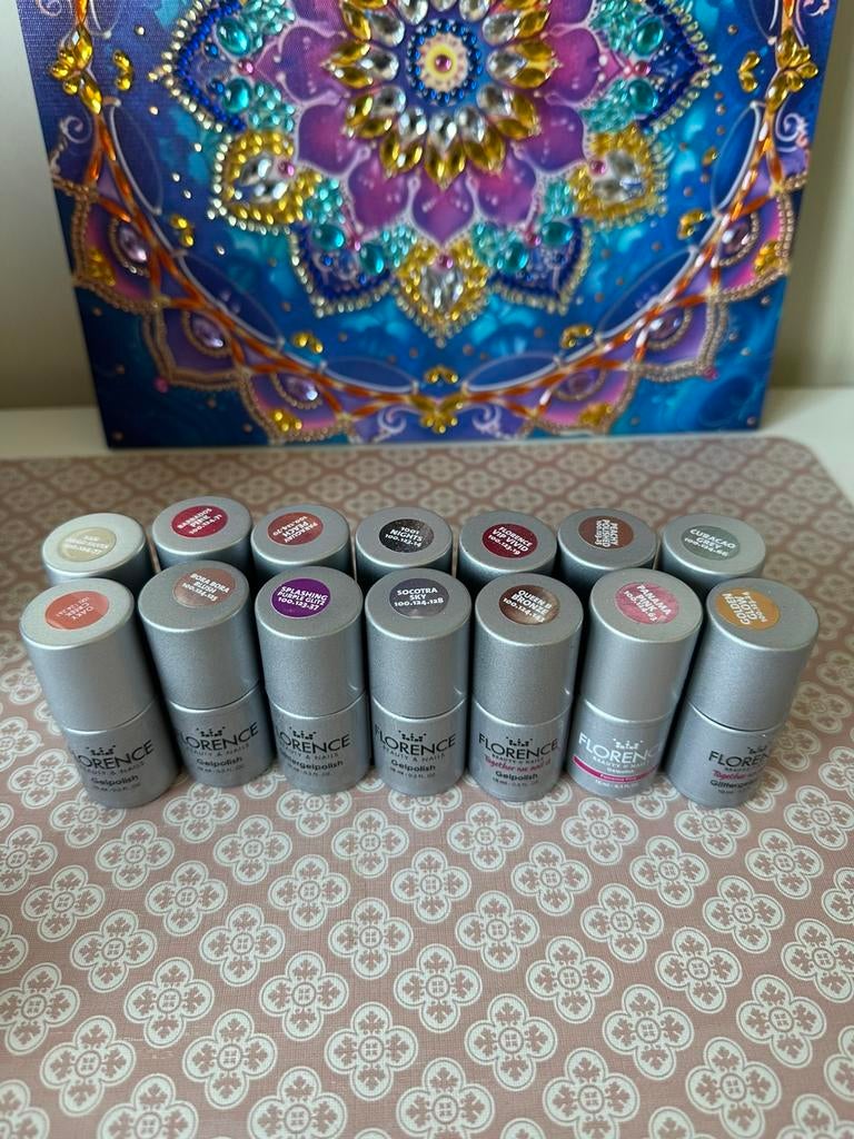 Gelpolish van Florence Nails, Ophalen of Verzenden, Zo goed als nieuw, Overige kleuren, Handen en Nagels