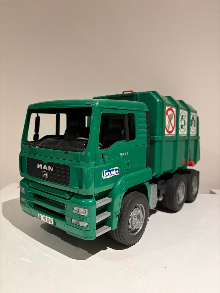 Bruder MAN TGS 410 A Vuilniswagen, Ophalen of Verzenden, Zo goed als nieuw