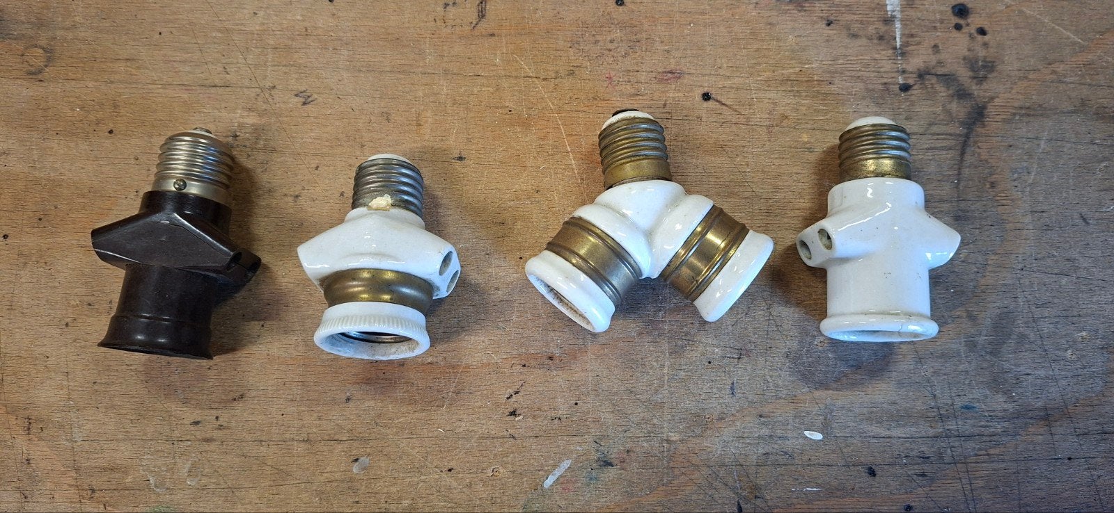 Vintage Lampfittingen en Splitters voor stekkers, Ophalen of Verzenden