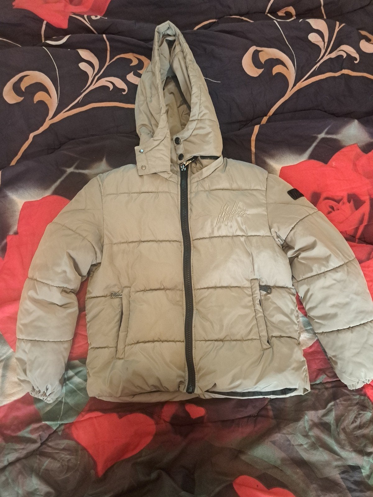 Malelions winterjas beige maat 140 zo goed als nieuw, Kinderen en Baby's, Kinderkleding | Maat 140, Malelions, Ophalen of Verzenden