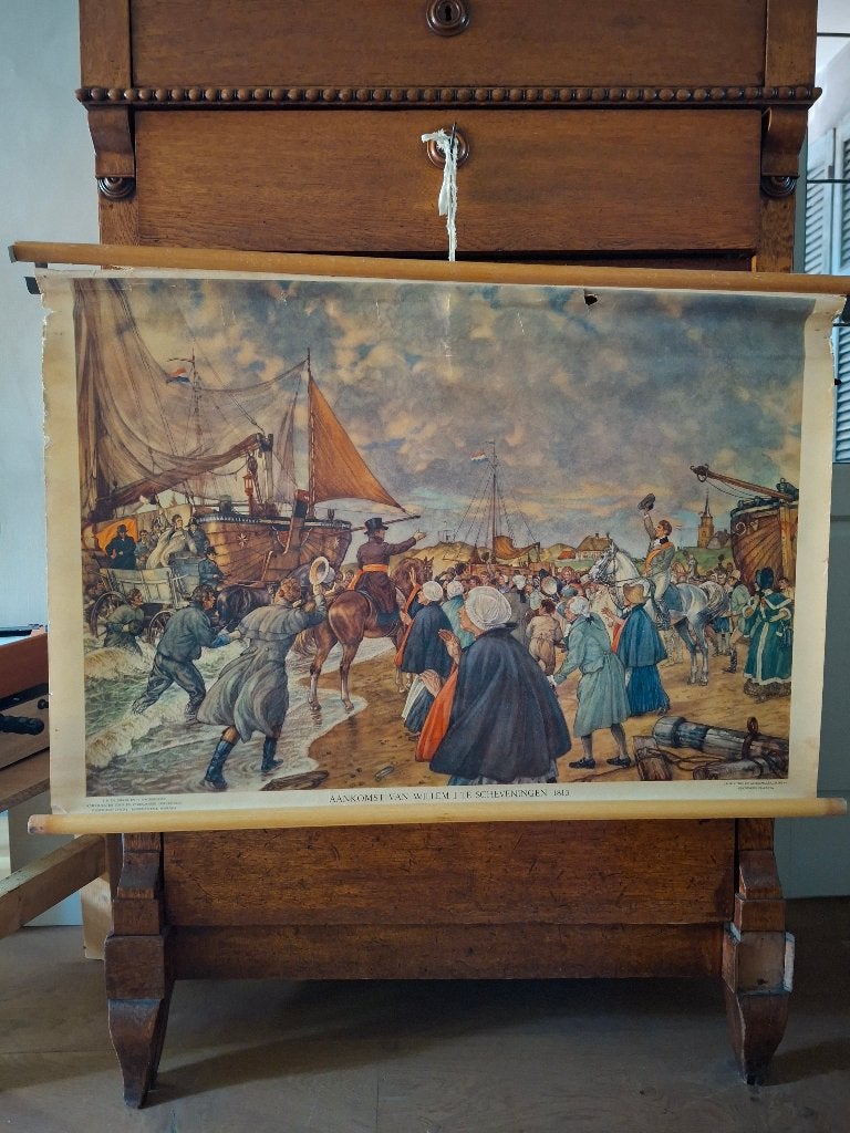 Schoolplaat Aankomst van Willem 1 te Scheveningen 1813, Ophalen, Overige onderwerpen