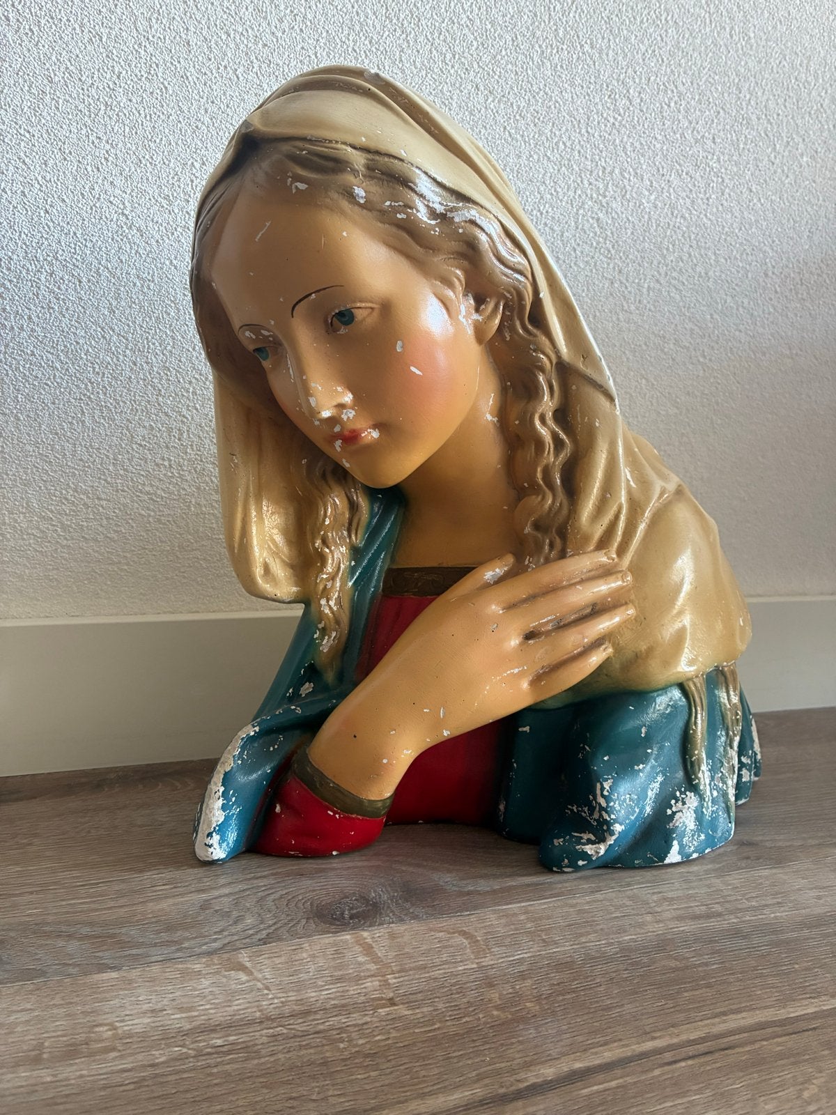 Antiek Mariabeeld - Gipsen Buste, Antiek en Kunst, Ophalen