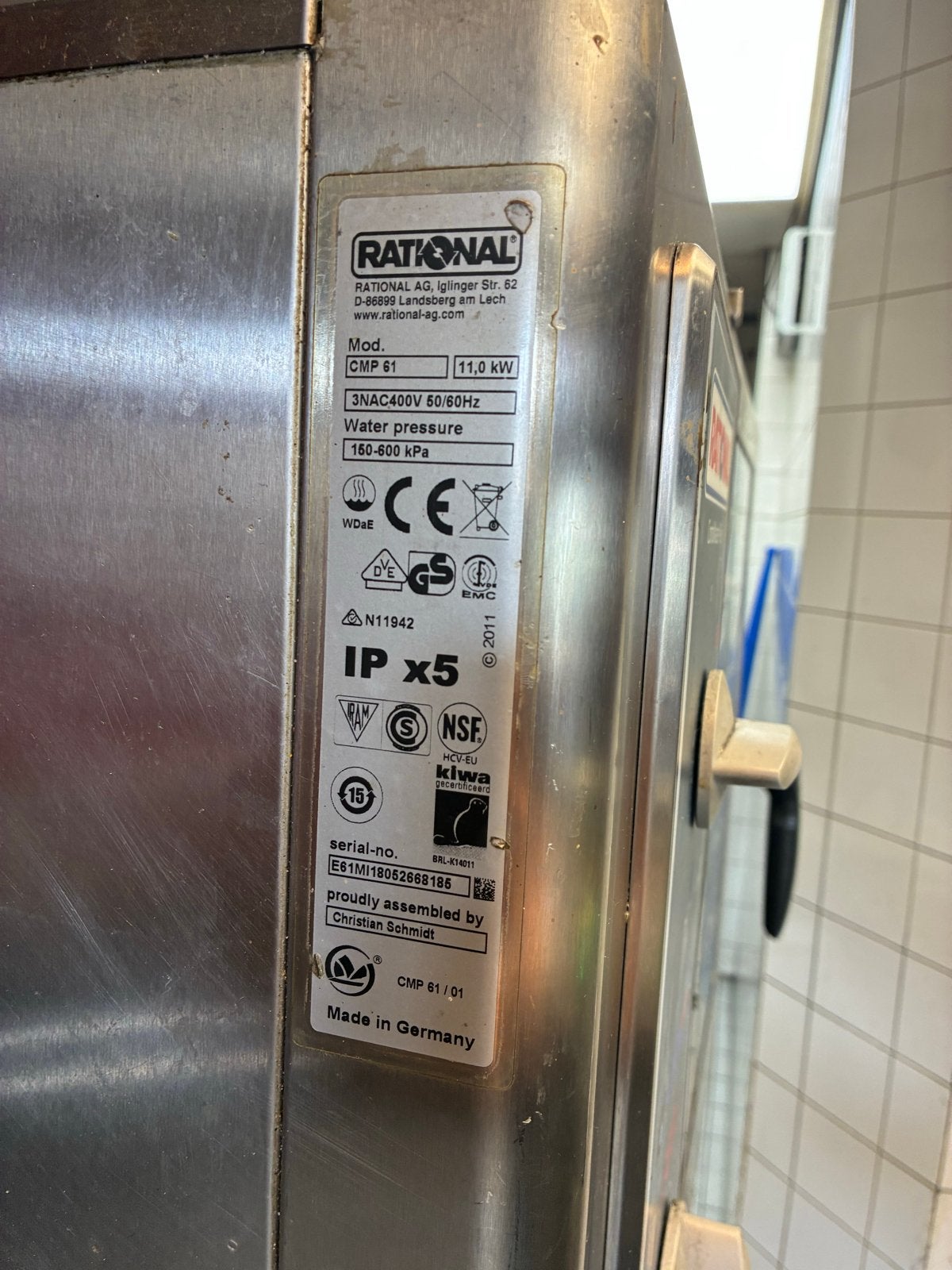Rational CombiMaster Plus CMP 61 Combi-oven Horeca, Witgoed en Apparatuur, Ovens, Rational, Gebruikt, Hete lucht, Ophalen of Verzenden