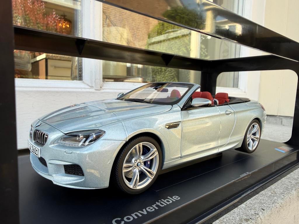 1:18 BMW F12 M6 Cabriolet zilver 2012 Paragon Models, Overige merken, Auto, Paragon Models, Nieuw