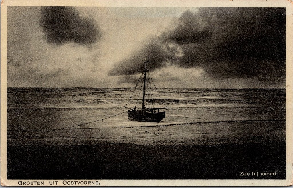 Oostvoorne aan Zee - 12 oude ansichtkaarten, Verzenden, 1940 tot 1960, Gelopen, Zuid-Holland