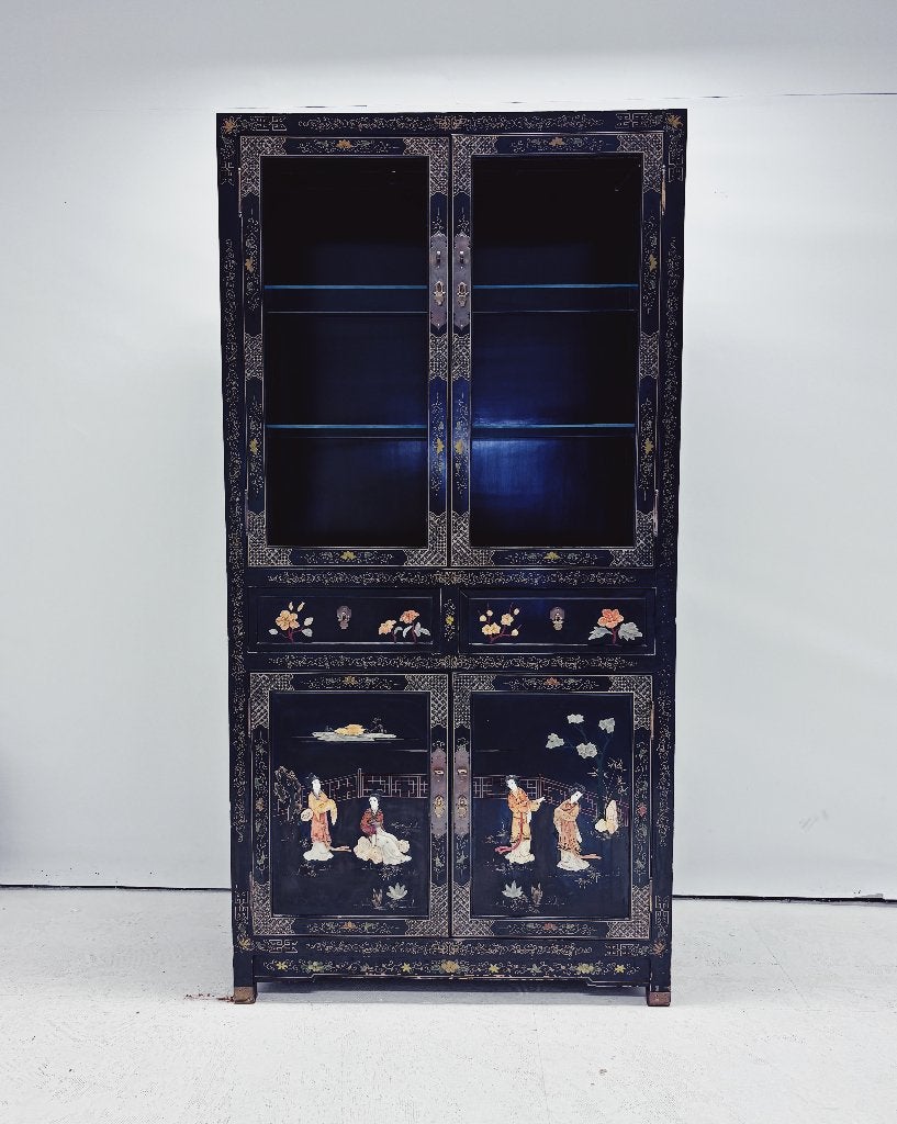 Chinese Vitrinekast, Ophalen, Gebruikt, -, Glas