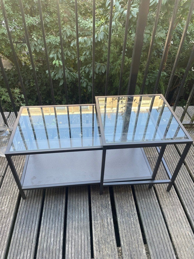 IKEA Glazen Salontafel - Modern & Veelzijdig, Huis en Inrichting, Tafels | Salontafels, Ophalen, Glas, 50 tot 100 cm, 50 tot 100 cm