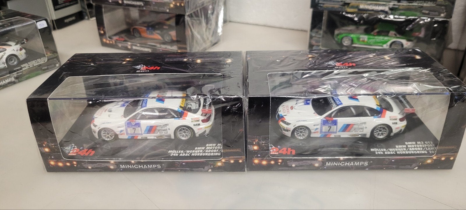 Minichamps BMW M3 GT2 E92 Nurburgring 2011, Ophalen of Verzenden, Zo goed als nieuw, Auto, MiniChamps