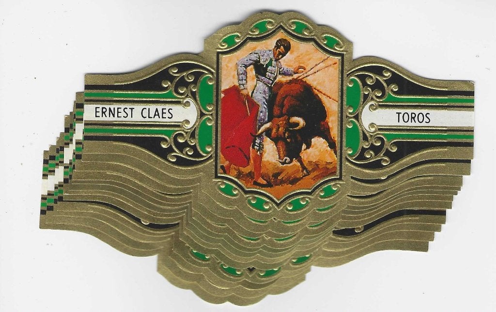 reeks  608 B    TORROS    1-12   sigarenbanden, Ophalen of Verzenden, Zo goed als nieuw, Sigarenbandjes