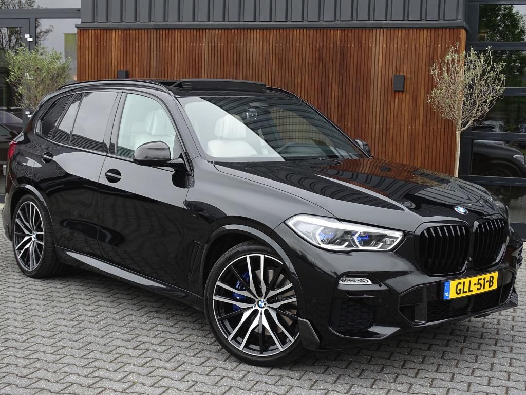 BMW X5 xDrive45e 394PK High Exec. M-Individual / carbon / La, Gebruikt, 394 pk, Zwart, Leder