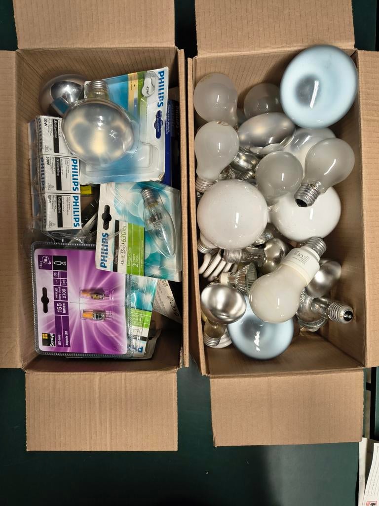 Grote partij diverse gloeilampen en LED-lampen, Huis en Inrichting, Lampen | Overige, Gebruikt, Ophalen