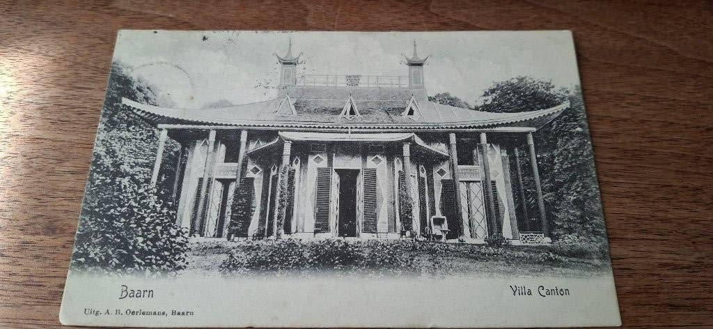 Oude kaart Baarn - Villa Canton, Verzamelen, Ophalen of Verzenden, Voor 1920, Gelopen, Utrecht