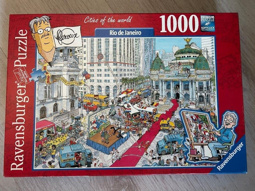 rio de janeiro puzzel, Ophalen of Verzenden, 500 t/m 1500 stukjes, Zo goed als nieuw, Legpuzzel