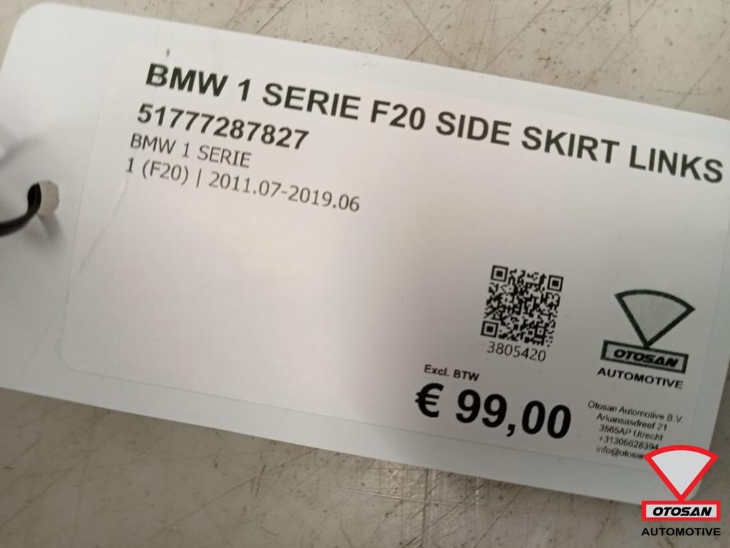 BMW 1 Serie F20 Side Skirt Origineel! Links 51777287827, Petuelring 130
80788  Munich, DE, Gebruikt, Info@bmw.de, Links
