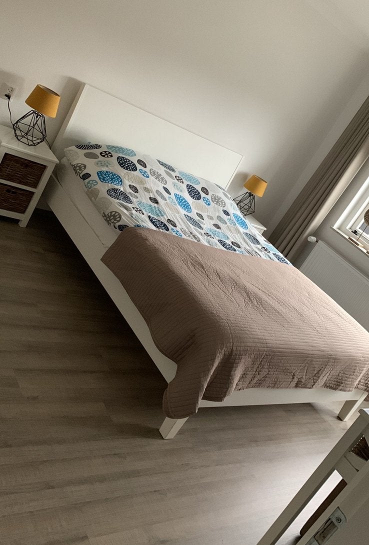 Ikea bed 160 wit, Ophalen, Gebruikt, Tweepersoons