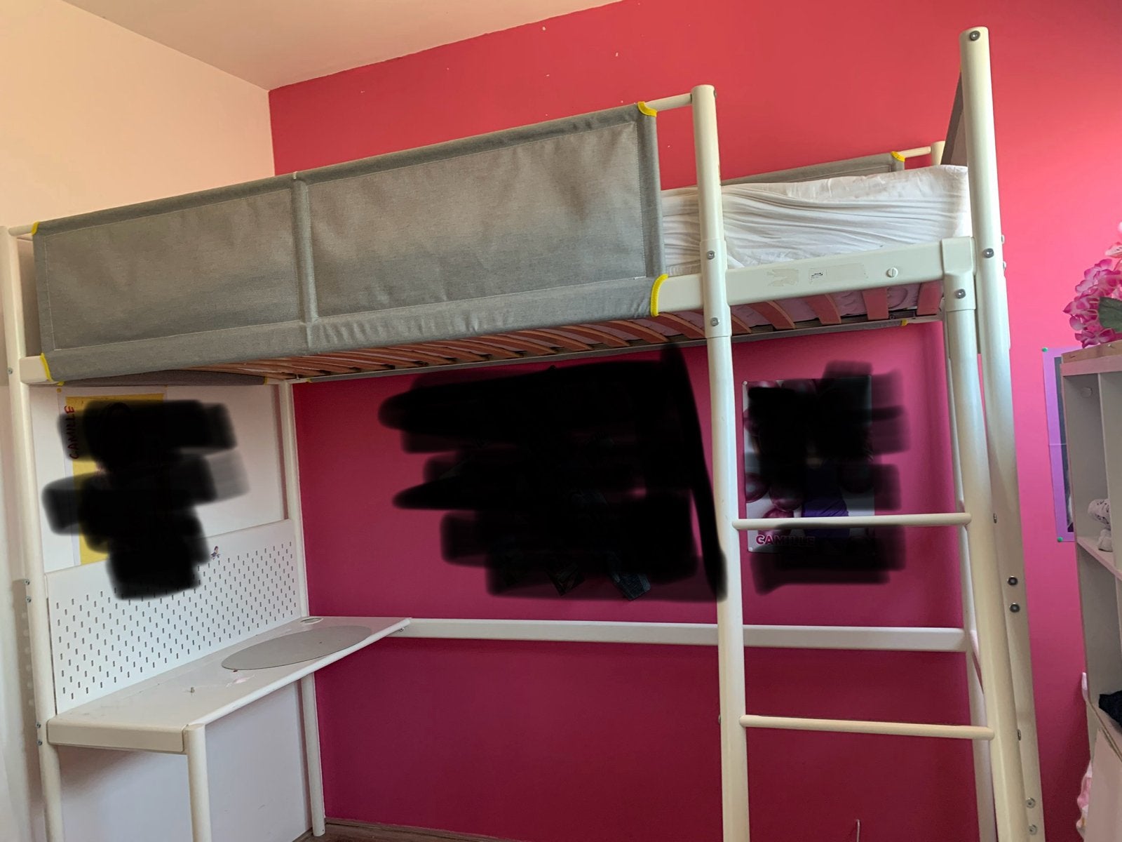 Hoogslaper 90x200 met trap en matras - IKEA, Ophalen, Gebruikt, Eenpersoons, 200 cm