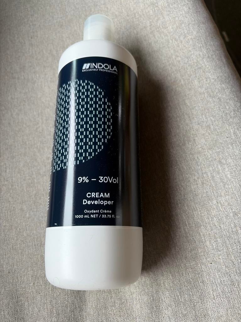 Indola Cream Developer 9% - 30Vol 1000ml, Ophalen of Verzenden, Nieuw, Overige typen