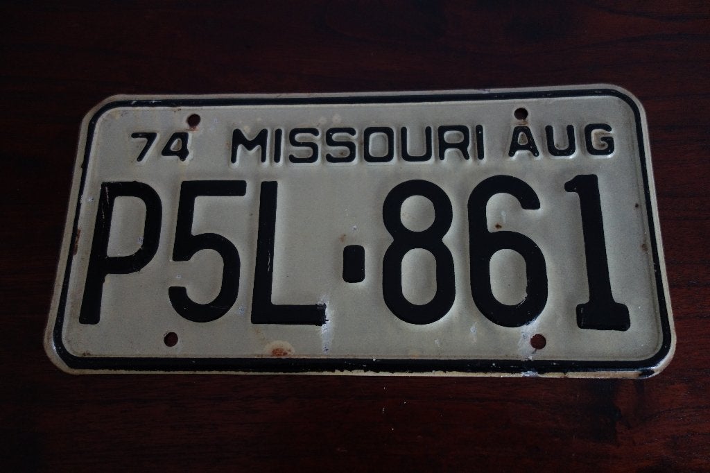 Amerikaans kentekenplaat Missouri, Ophalen of Verzenden, Gebruikt, Auto's