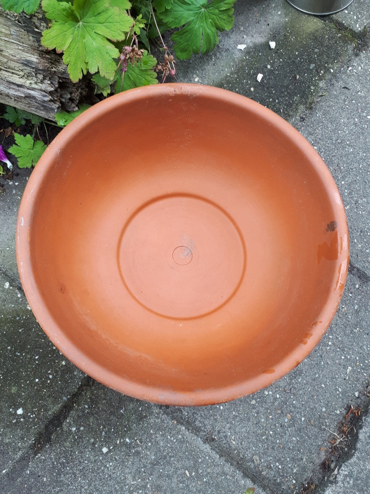 Mooie terra schaal, Tuin en Terras, Gebruikt, Rond, Ophalen of Verzenden, Aardewerk