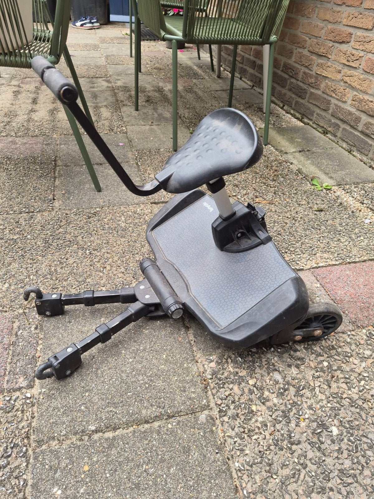 Meerijdplankje / zitje voor achter kinderwagen, Ophalen, Gebruikt
