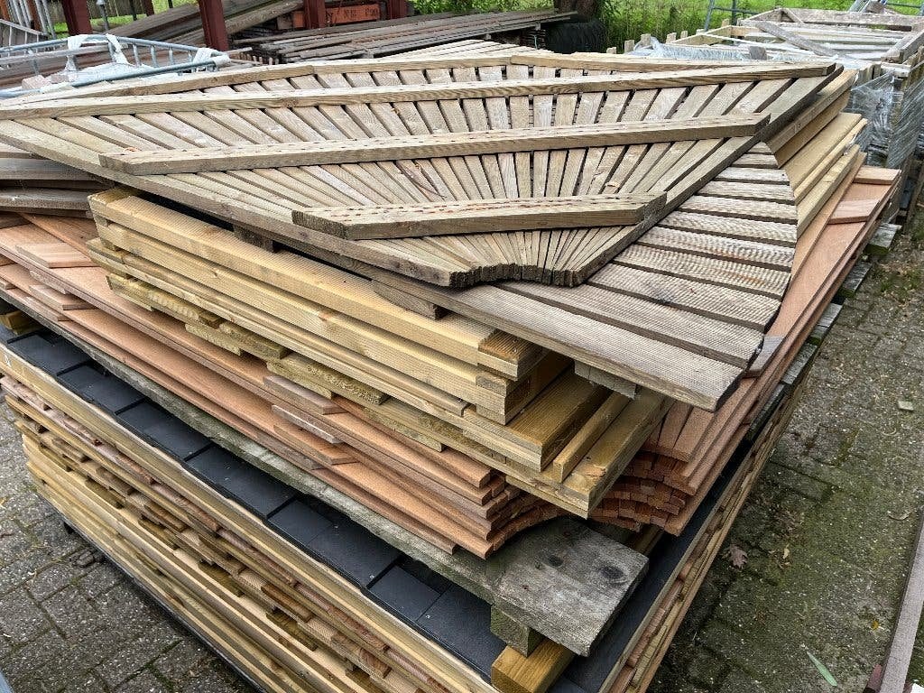 Partij nieuwe schermen en poorten uit showroom , KOOPJE !!!!, Ophalen, 150 tot 200 cm, Nieuw, 150 tot 200 cm