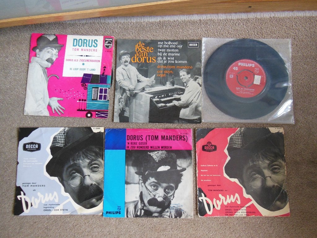 6x  DORUS (Tom Manders)  1965/75, Cd's en Dvd's, Vinyl Singles, Gebruikt, 7 inch, EP, Nederlandstalig