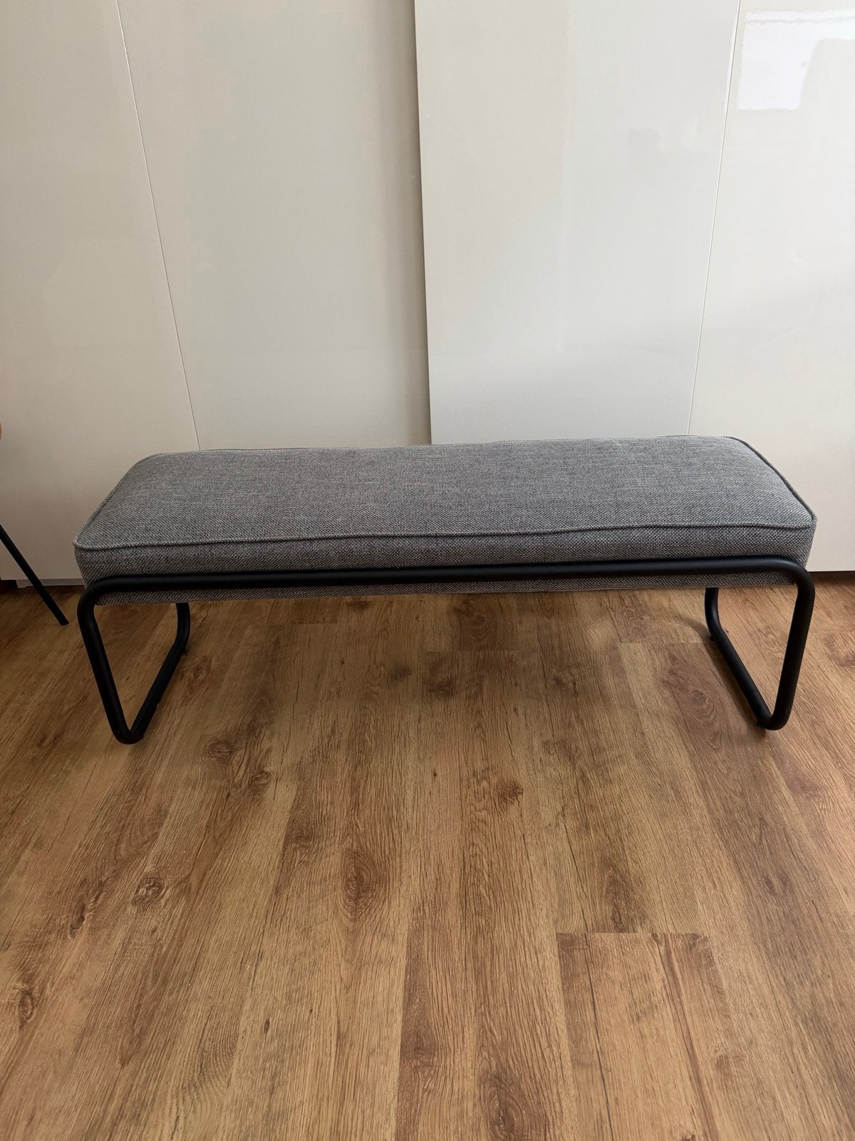 Lisomme Stijn bankje - Antraciet grijs 110x42cm, Ophalen, Minder dan 75 cm, Tweepersoons, Zo goed als nieuw
