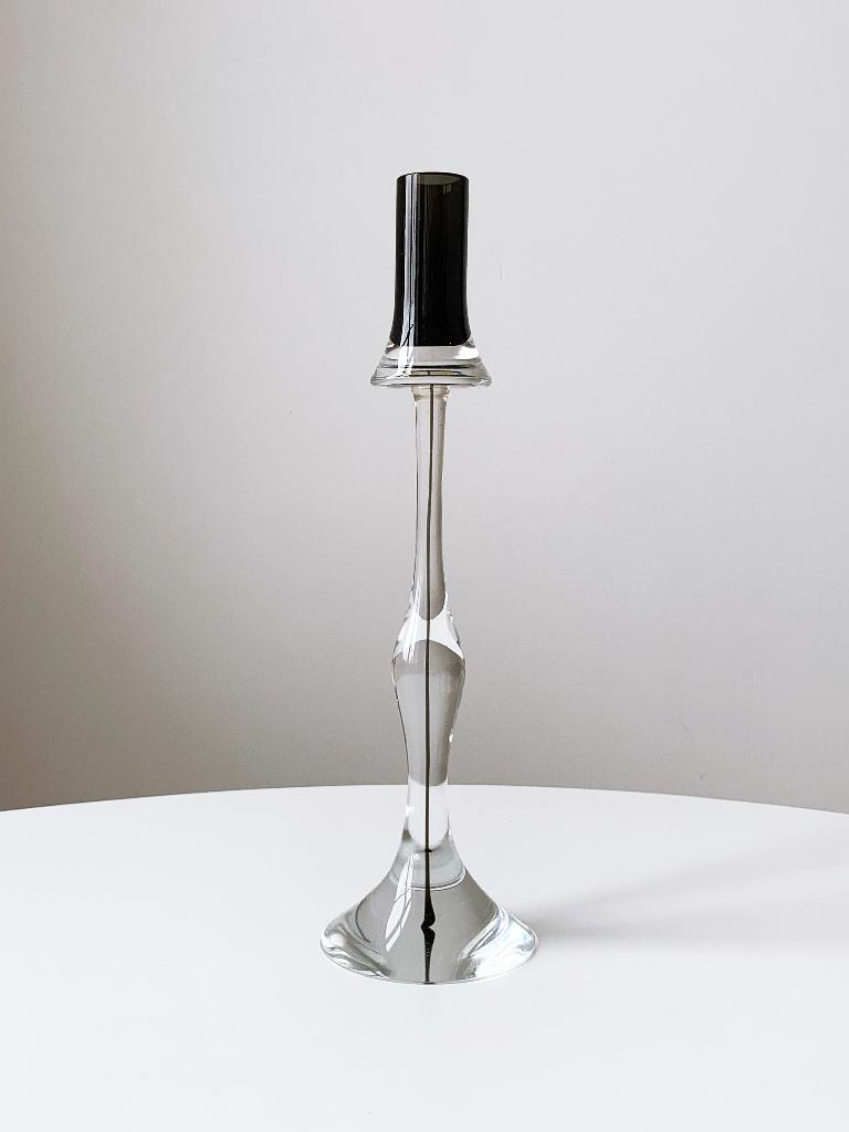 Kandelaar Antonio Da Ros Cenedese Murano sommerso design, Overige materialen, Zwart, Ophalen of Verzenden, Zo goed als nieuw