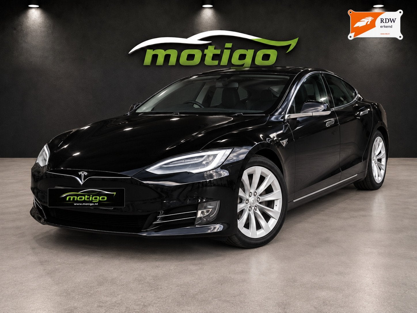Tesla Model S 75D Base, Auto's, Gebruikt, Zwart, Model S, Zwart