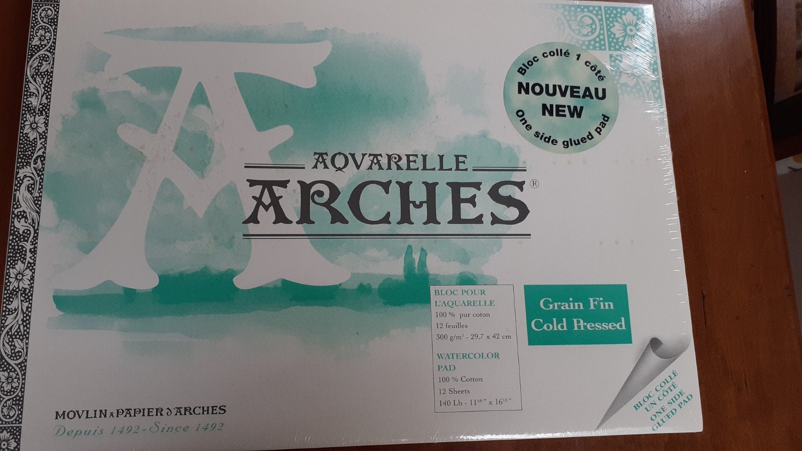 Nieuw Arches Aquarelblok - 100% Katoen, Koudgeperst, Ophalen of Verzenden, Nieuw, Overige typen