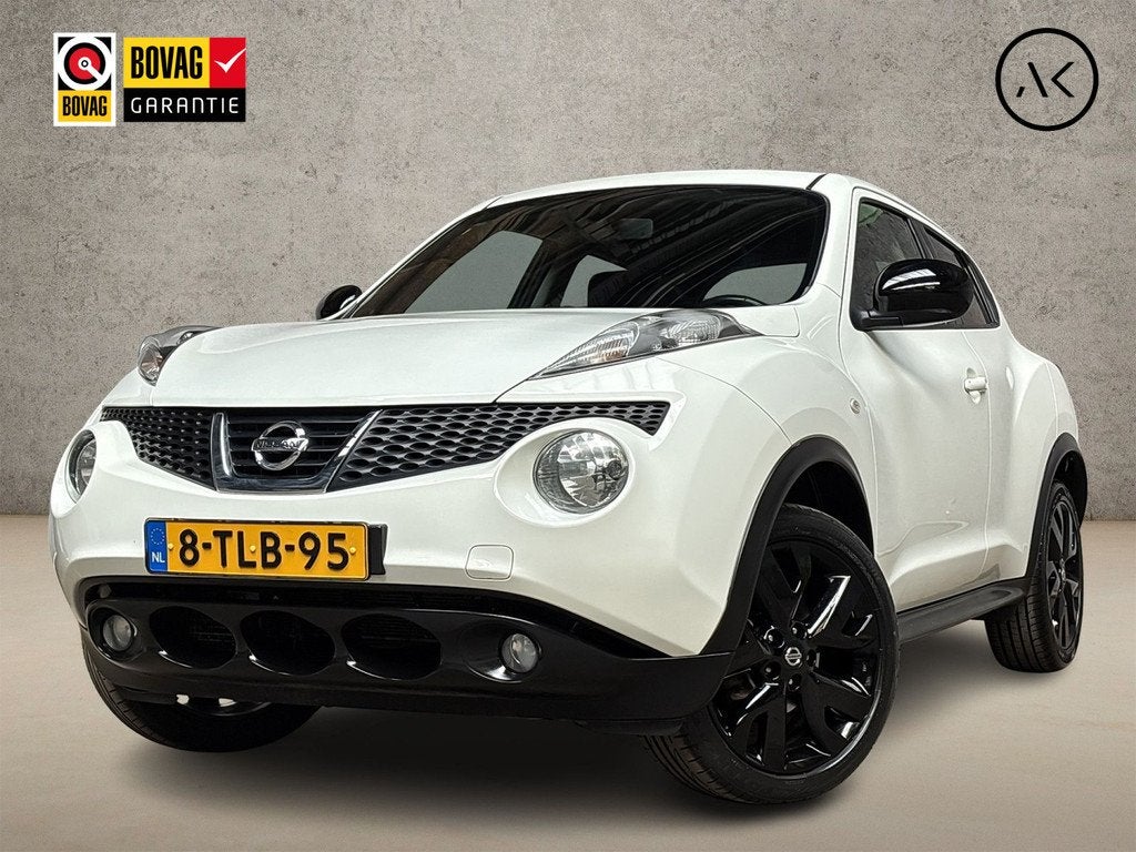 Nissan Juke 1.6 Sport Automaat (NAVIGATIE, CLIMATE, CAMERA,, Auto's, Nissan, Stof, Zwart, Wit, Origineel Nederlands