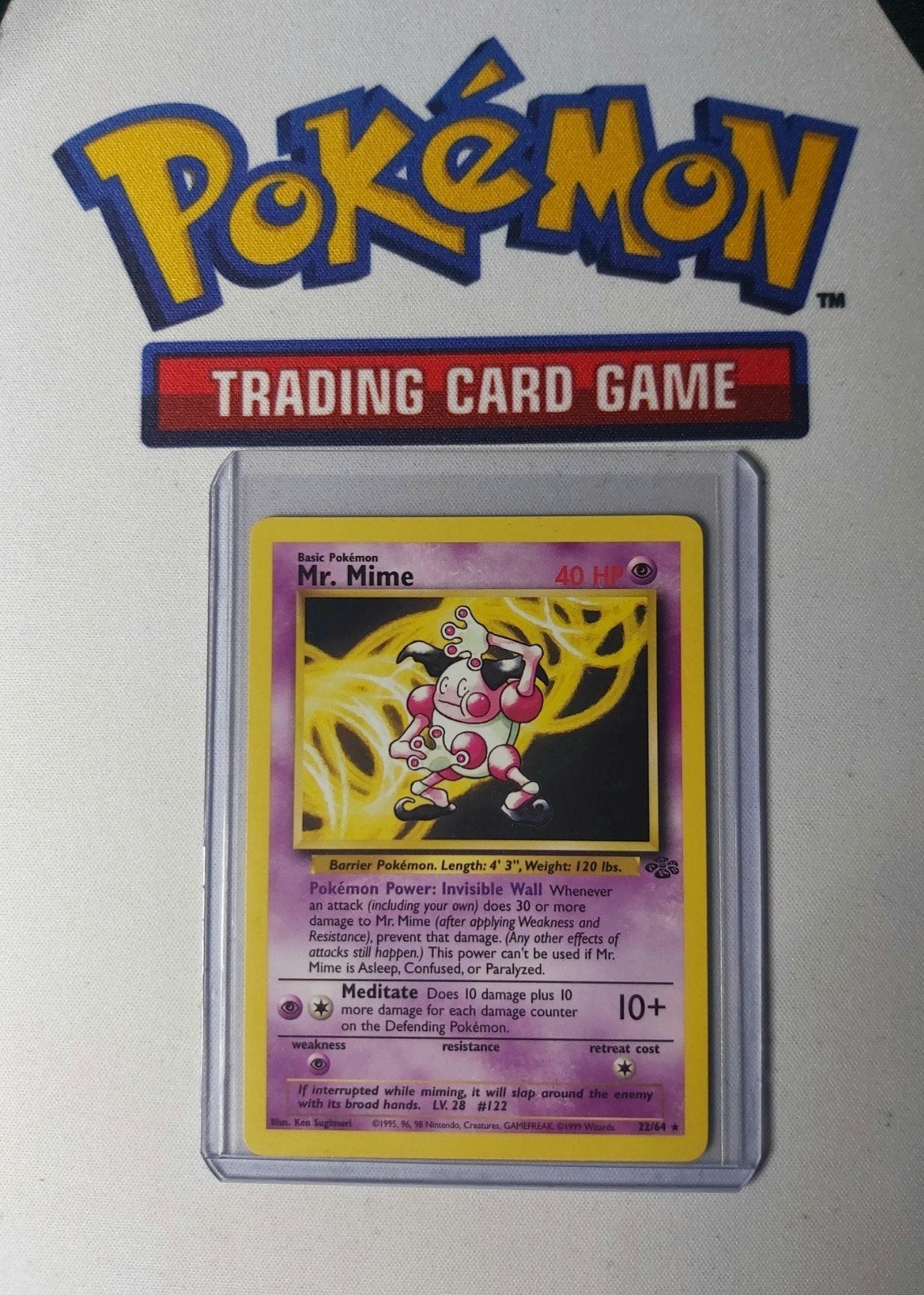 Mr. Mime non Holo Rare, Jungle Set 1999, Ophalen of Verzenden, Zo goed als nieuw, Losse kaart