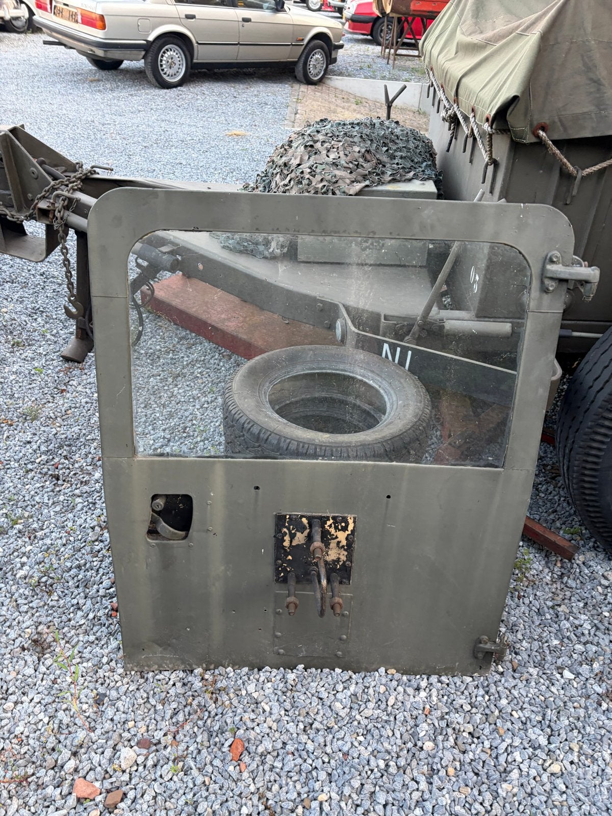 Achterdeur Land Rover Series / Defensie - Gebruikt, Ophalen, B, Deur, A
