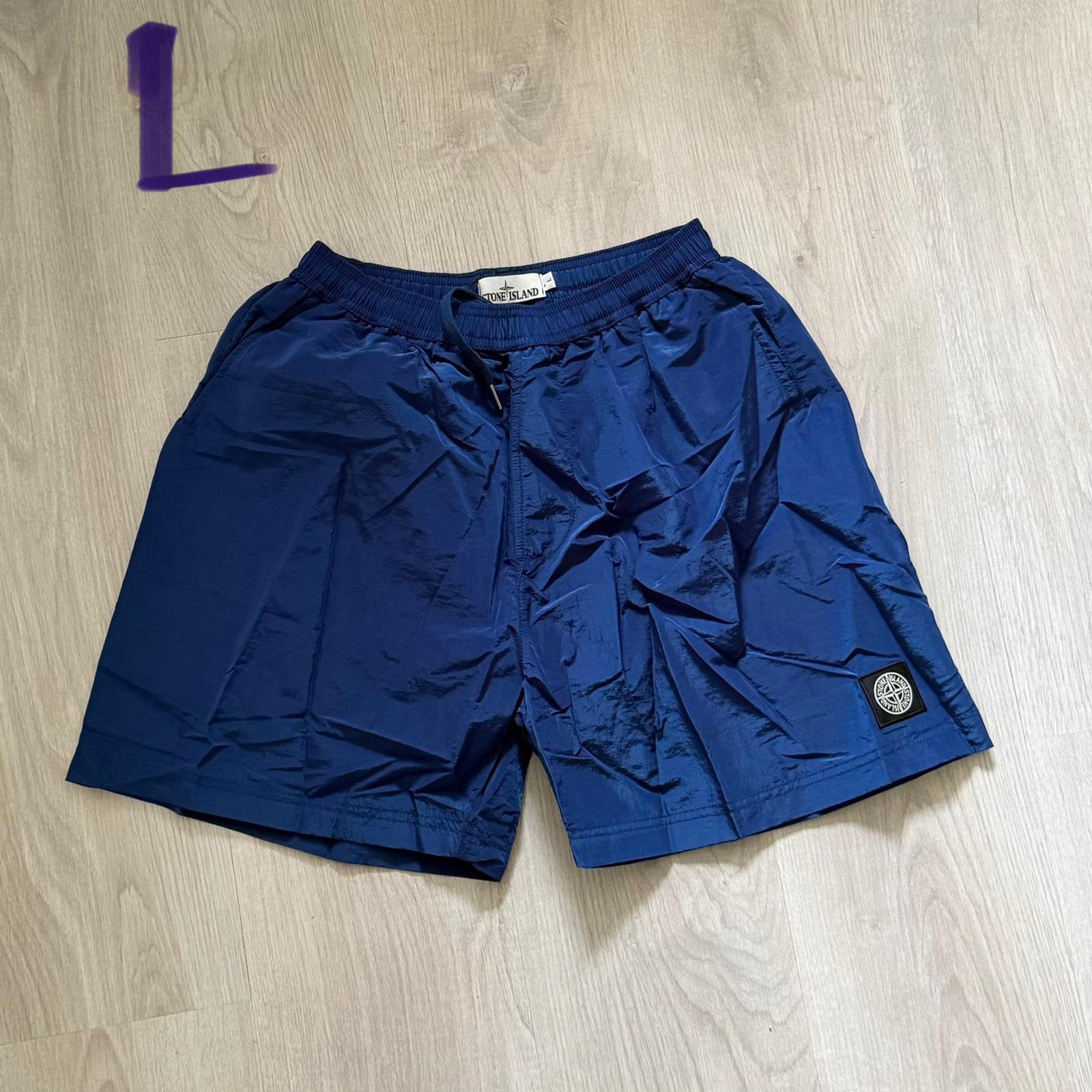 Stone Island - Zwembroek - Blauw - L, Ophalen of Verzenden, Maat 52/54 (L), Blauw, Zwemshort