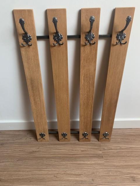 Retro / Vintage kapstok / wand kapstok hout, Gebruikt, 100 tot 150 cm, Hout, Ophalen