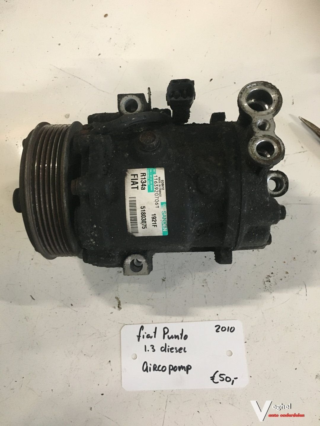 Fiat Punto 1.3 diesel 2010 Aircopomp, Gebruikt, -, -, Ophalen of Verzenden