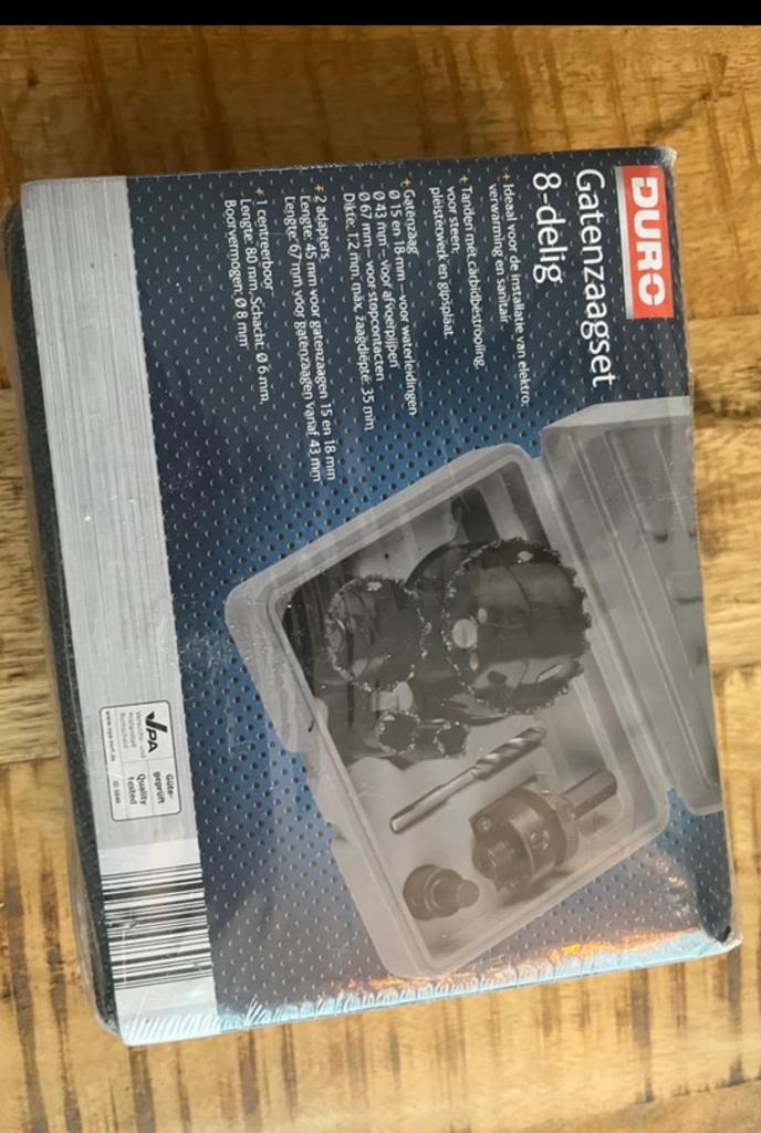 Duro Gatenzaagset 8-delig voor diverse materialen, Doe-het-zelf en Verbouw, Gereedschap | Handgereedschap, Ophalen of Verzenden