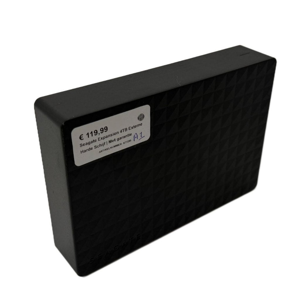 Seagate Expansion 4TB Externe Harde Schijf | Met garantie, Toulonselaan 72, Ophalen of Verzenden, Zo goed als nieuw, Desktop