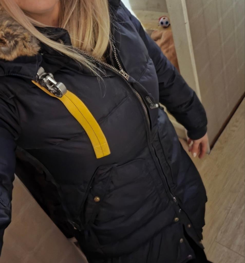 Parajumpers Longbear donsjas - Maat S, Blauw, Maat 36 (S), Gedragen, Parajumpers