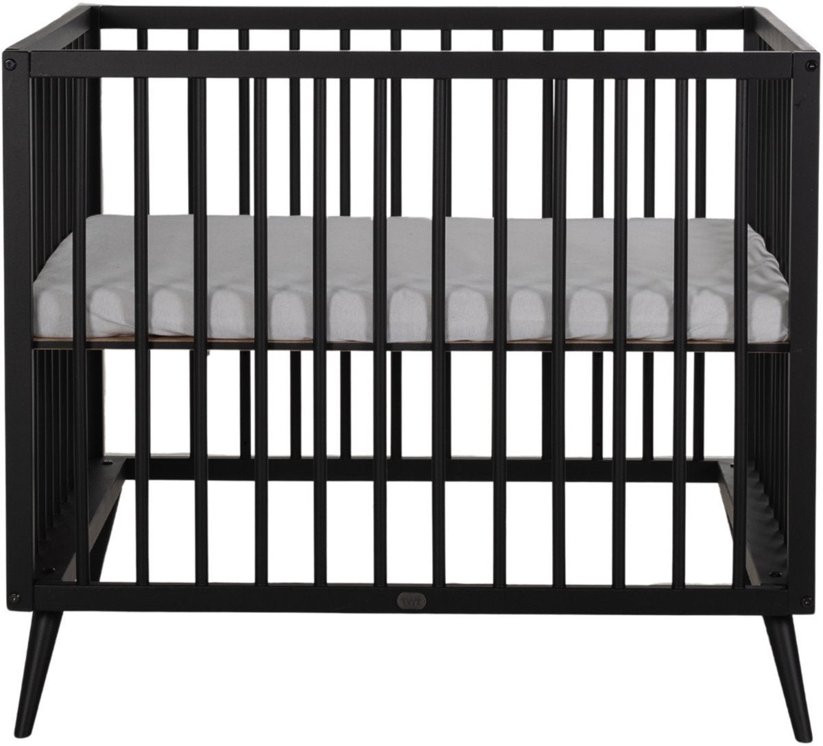 Box TWF Nina zwart met boxmatras, zo goed als nieuw, Kinderen en Baby's, Ophalen, Zo goed als nieuw, Rechthoekig, In hoogte verstelbaar