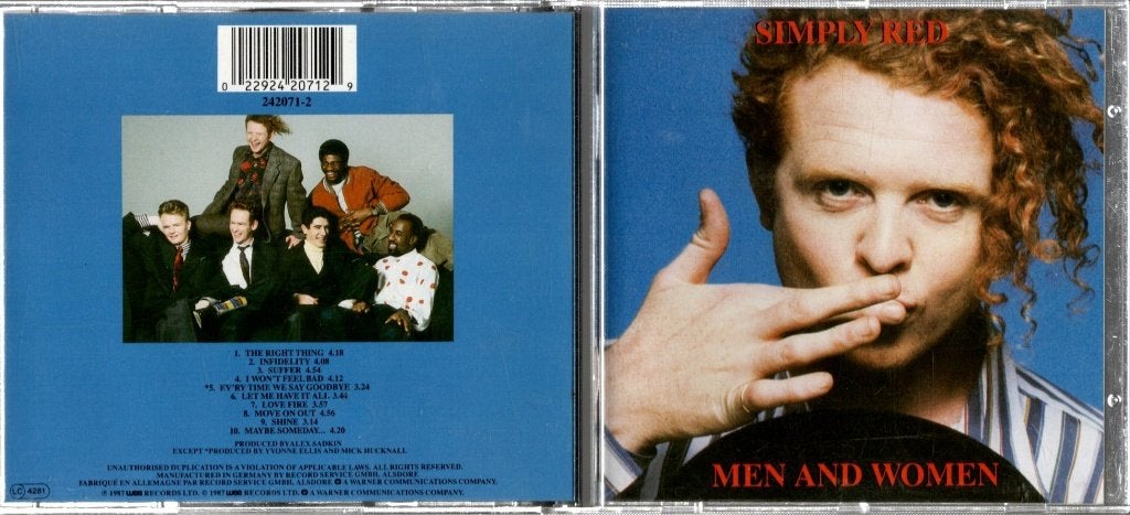 Simply Red, Men and woman, Ophalen of Verzenden, Zo goed als nieuw