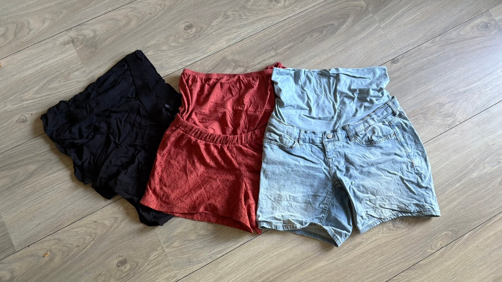 Zwangerschapskleding (vooral broeken) set zomer maat M/L/40, Zwart, Zo goed als nieuw, Broek of Spijkerbroek, Ophalen