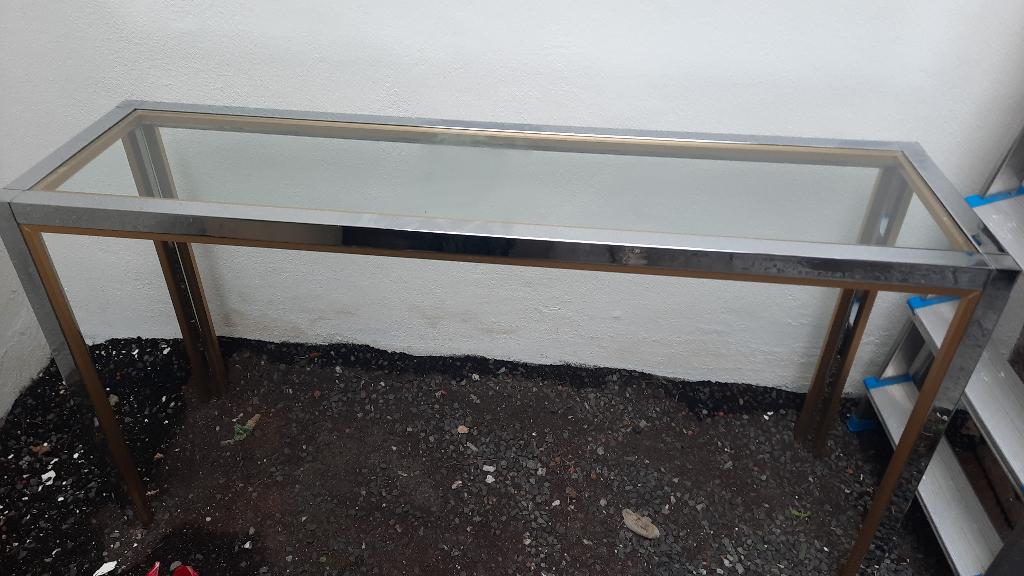 sidetable, Ophalen, Gebruikt, 100 tot 150 cm, Glas