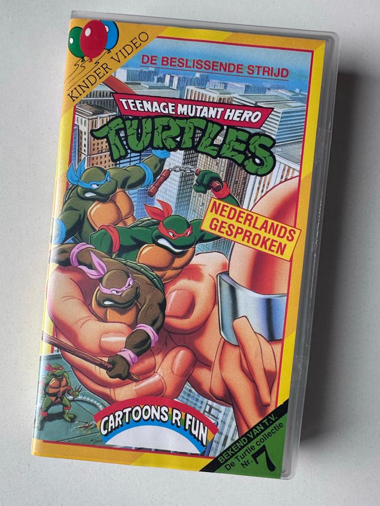 Teenage Mutant Hero Turtles videoband, Cd's en Dvd's, VHS | Kinderen en Jeugd, Tekenfilm, Alle leeftijden, Ophalen of Verzenden